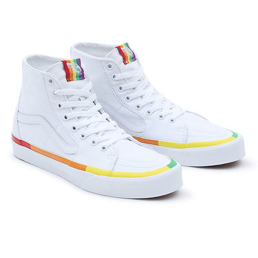 Кецове и обувки Vans Rainbow Foxing Sk8-hi Tapered Бяло | VN0A4U16MWF, 1