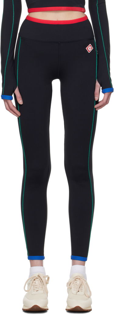 Клинове Casablanca Casablanca Contrast Trim Sport Leggings Черно | WPS25-ACT-028-01, 0