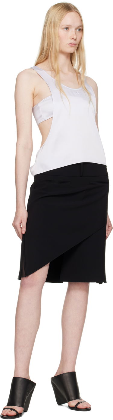 Потник Courrèges Courrèges Infinity Satin Tank Top Бяло | 225CDE131PL0160, 3