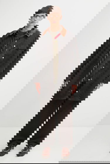 Панталони Carhartt WIP Cotton Wide-Leg Brady Pant Кафяво | I035655.4706, 4