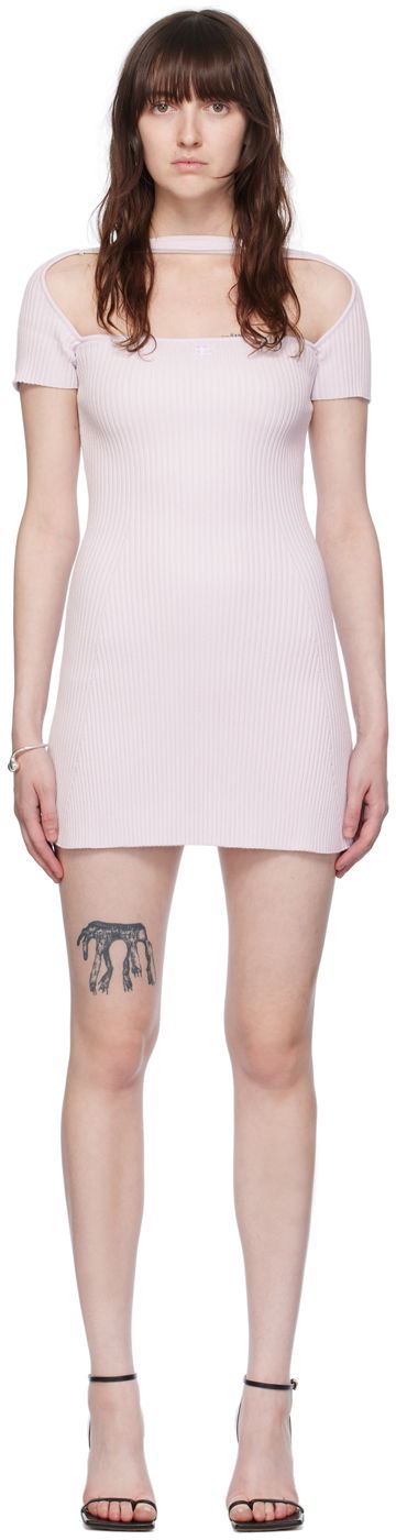 Pокля Courrèges Cutout Detail Bodycon Mini Dress Лилаво | 224MRO416FI0001, 0
