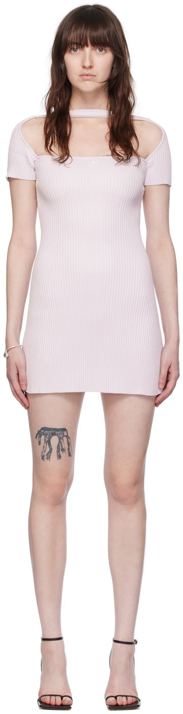 Pокля Courrèges Cutout Detail Bodycon Mini Dress Лилаво | 224MRO416FI0001