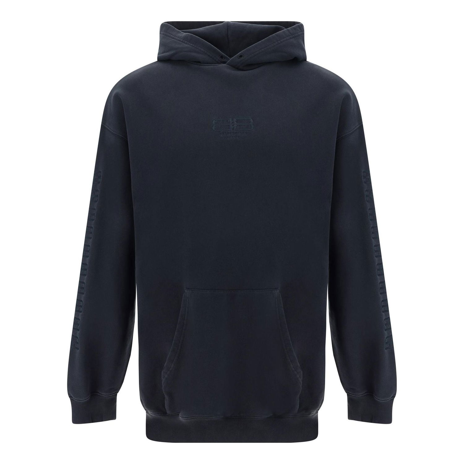 Суитчър Balenciaga BB Medium Fit Hoodie Тъмно синьо | 570811TMVG68190, 0