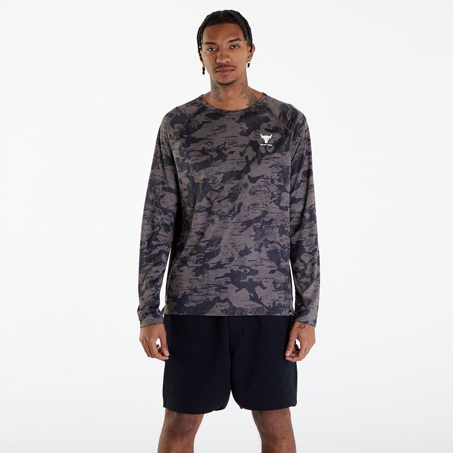 Тениска Under Armour Project Rock IsoChill Long Sleeve T-Shirt Черно | 1383218-176, 0