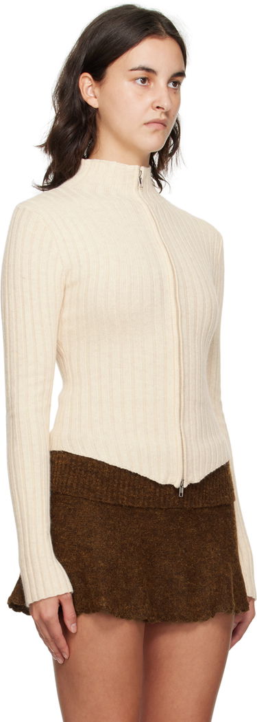 Пуловер GUIZIO Guizio Nell Zip Cardigan Бежово | F23631S020, 1