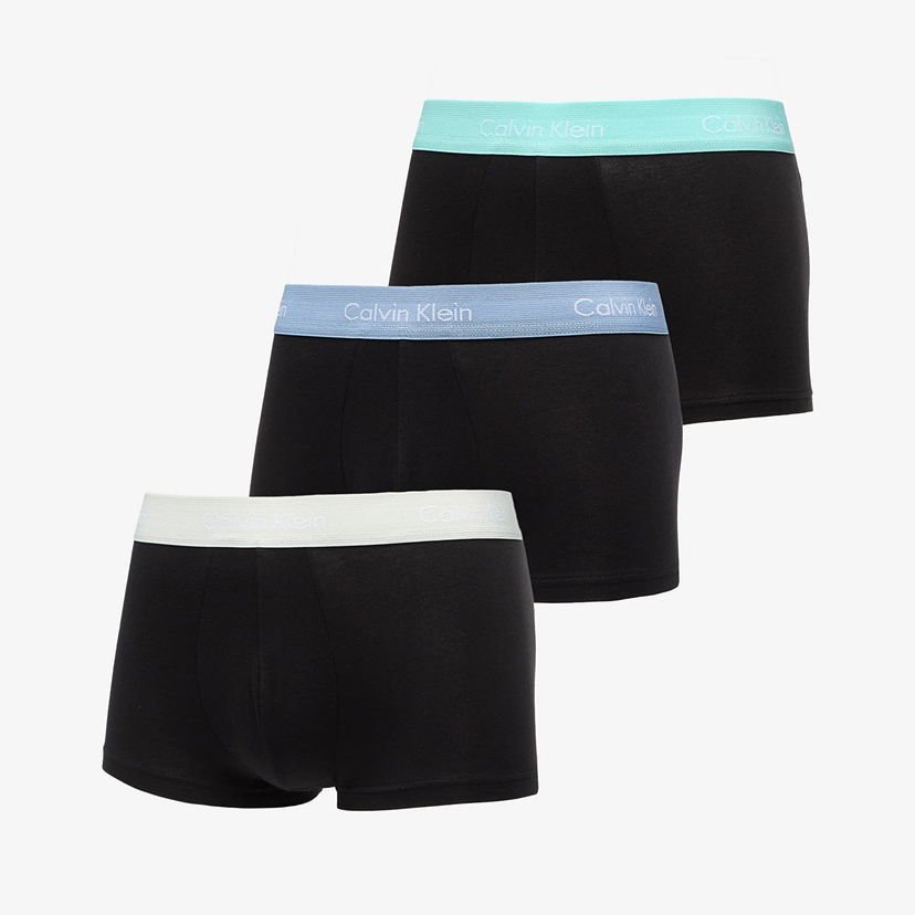 Боксерки CALVIN KLEIN Cotton Stretch Low Rise Trunk 3-Pack Black Черно | 0000U2664G VXA