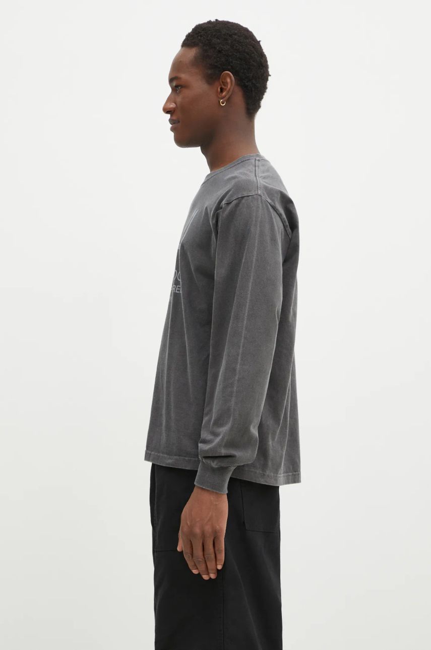 Тениска Neighborhood NEIGHBORHOOD Arabic Logo Long Sleeve T-Shirt Сиво | 242PCNH.LT15, 1