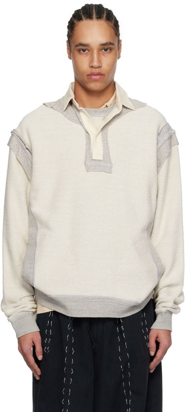 Пуловер Maison Margiela Maison Margiela Décortiqué Polo Sweatshirt Бежово | S50GU0227 M25022, 0