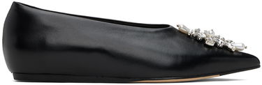 Облекло Simone Rocha Simone Rocha Embellished Pointed Toe Ballerina Flats Черно | PMP18B 0799, 0