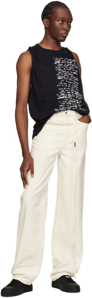 Потник Ann Demeulemeester Sleeveless High Comfort Graphic Print Tank Top Черно | 2301-M-JTO25-13-FA206-099, 3