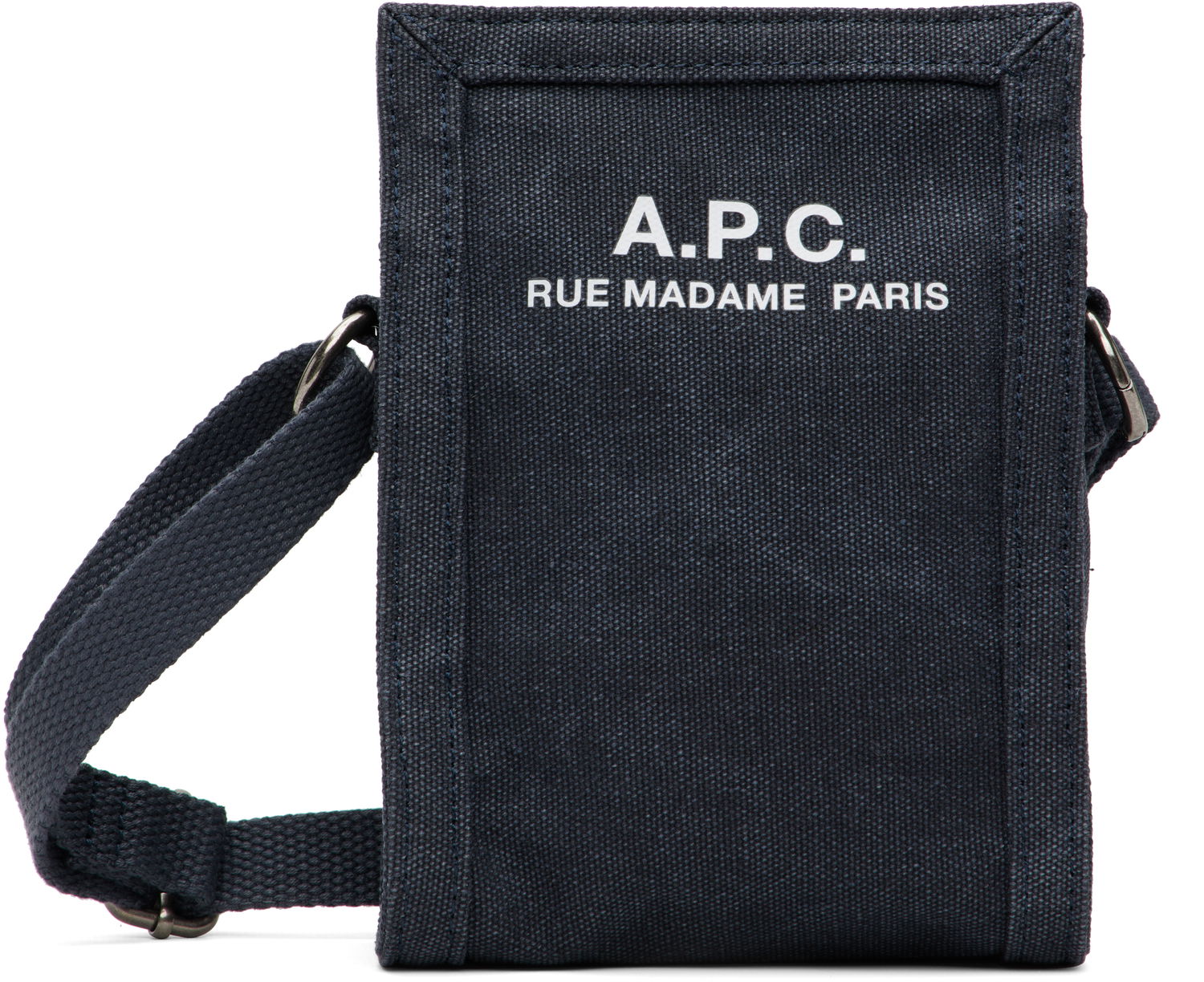 Раници и чанти A.P.C. A.P.C. Recuperation Crossbody Phone Pouch Тъмно синьо | COHGV-H61931, 0