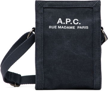Раници и чанти A.P.C. A.P.C. Recuperation Crossbody Phone Pouch Тъмно синьо | COHGV-H61931, 0
