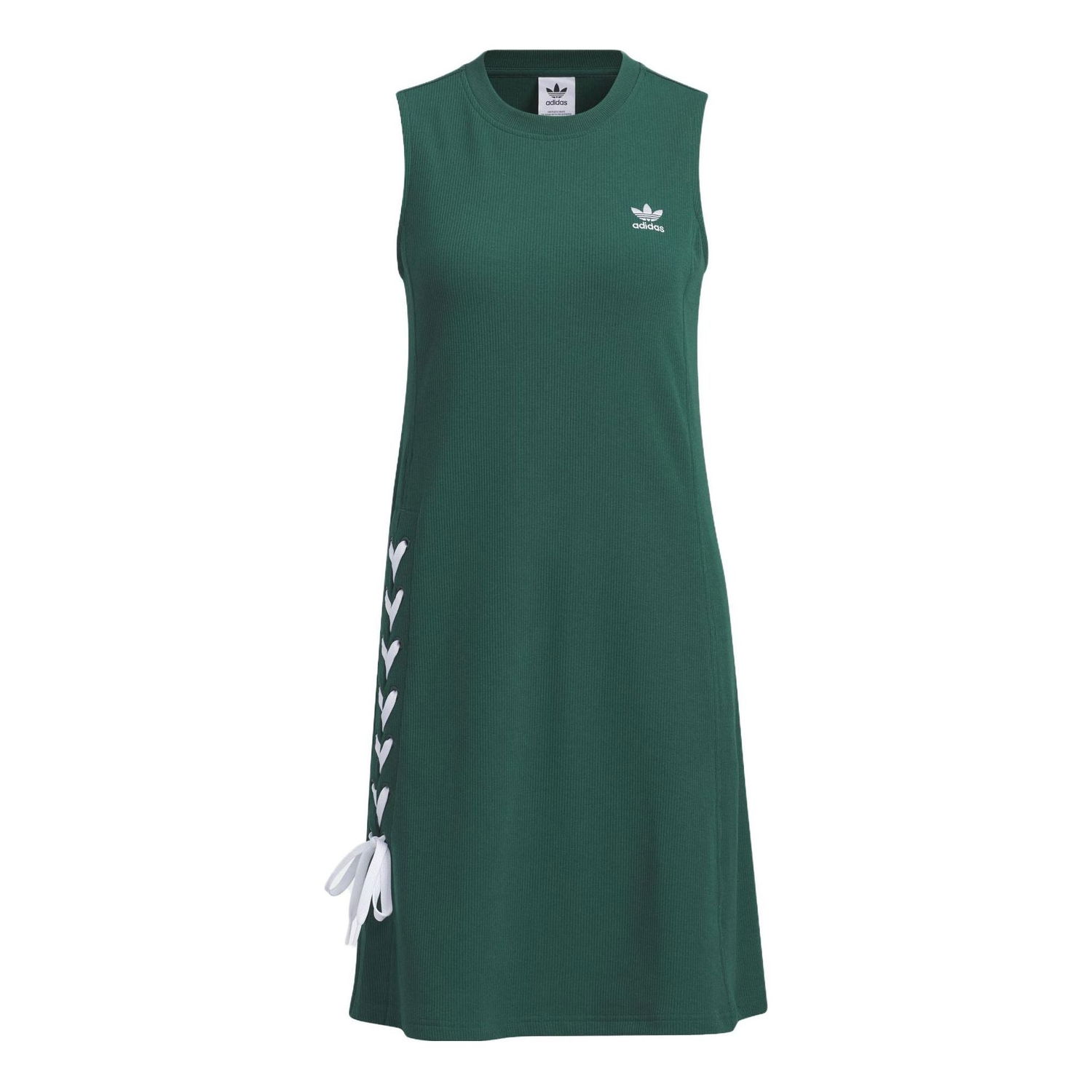 Pокля adidas Originals Originals Lace-Up Side Tank Dress Зелено | IP2208, 0