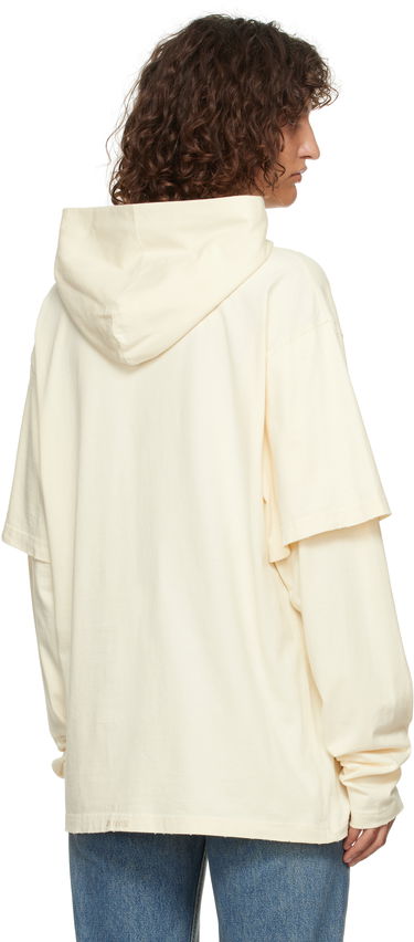 Суитчър We11done We11done Layered Teddy Bear Hoodie Бежово | WD-TH3-24-844-U-BG, 2