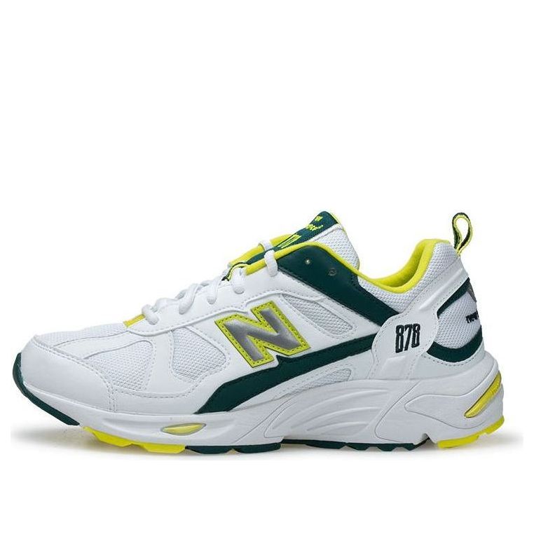 Кецове и обувки New Balance 878 "White Green Yellow" Бяло | CM878RSA