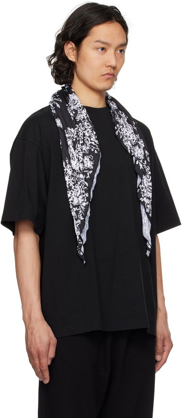 Тениска We11done We11done Wrinkled Muffler T-Shirt Черно | WD-TT1-25-732-U-BK, 1