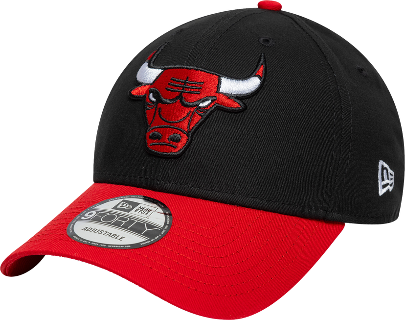 Шапка с козирка New Era NBA Chicago Bulls Side Patch 9Forty Adjustable Cap Черно | 60667446-60667446