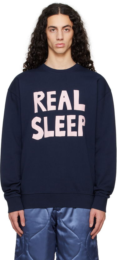 Суитчър JW Anderson JW Anderson 'Real Sleep' Sweatshirt Тъмно синьо | JW0219-PG1632, 0