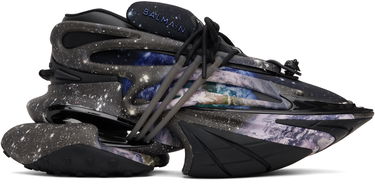 Кецове и обувки Balmain Balmain Unicorn Low Earth & Stars Print Черно | EM0VJ309KERT, 0