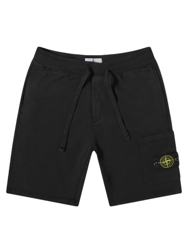 Къси панталони Stone Island Garment Dyed Sweat Short Черно | 761564651-V0029
