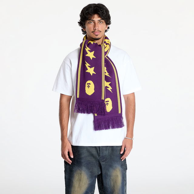 Jacquard Bape Logo Long Scarf