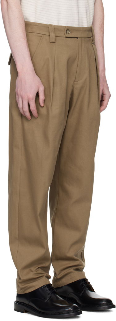 Панталони A.P.C. A.P.C. Renato Pleated Trousers Тъмно синьо | COFCO-H08428, 4