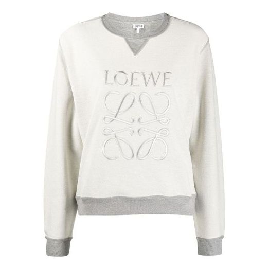 Пуловер Loewe LOEWE FW20 Embroidered Logo Sweatshirt Бяло | S359341X95-1440