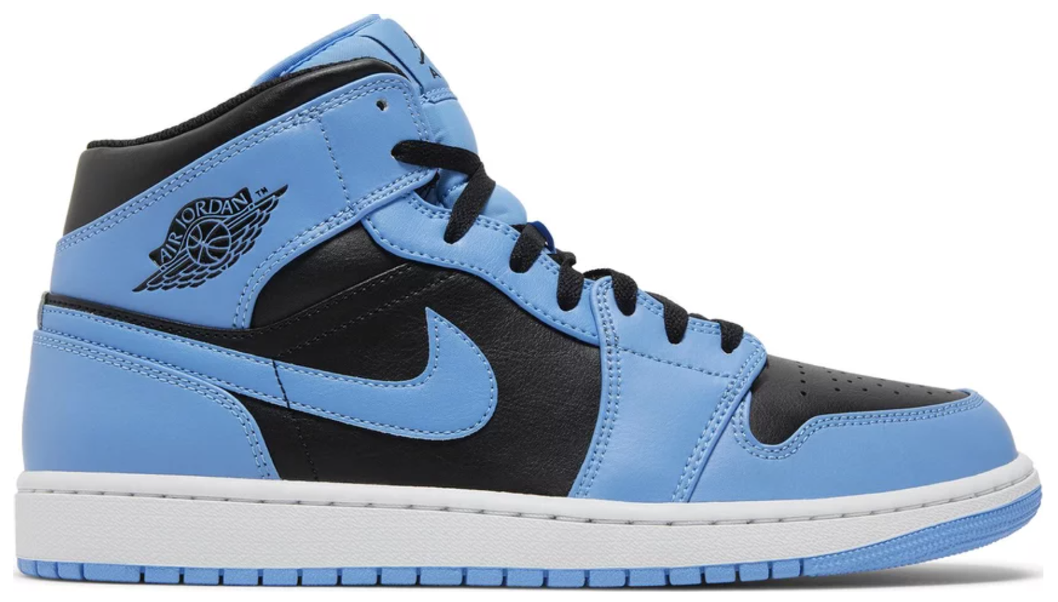 Кецове и обувки Jordan Jordan 1 Mid Black University Blue Синьо | DQ8426-401, 0