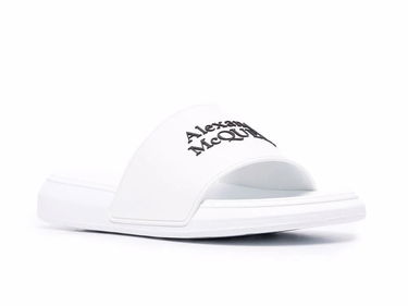 Кецове и обувки Alexander McQueen Pool Slide Бяло | 663564W4RF09061, 1