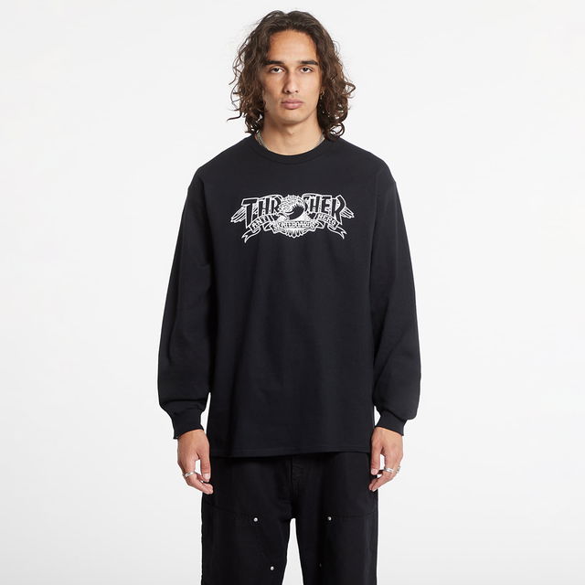 T-shirt Mag Banner Long Sleeve Black