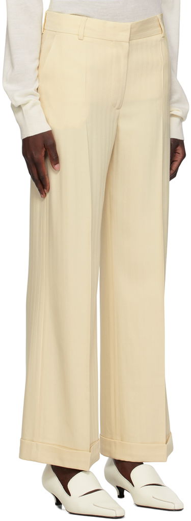 Панталони TOTEME TOTEME Tailored Wide Leg Trousers Бежово | 233-2039-266, 1