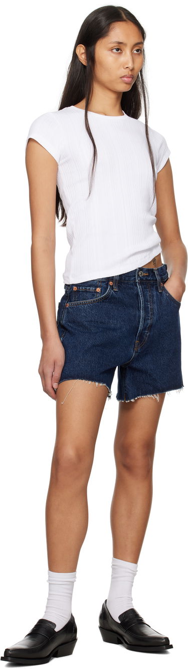 Къси панталони RE/DONE Re/Done 90s Low Slung Denim Shorts Синьо | 141-04W9LOSLG, 3