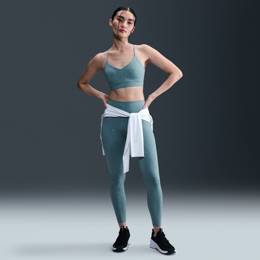 Сутиен Nike Nike Indy Light-Support Padded Floral-Print Sports Bra Зелено | HV1205-006, 2