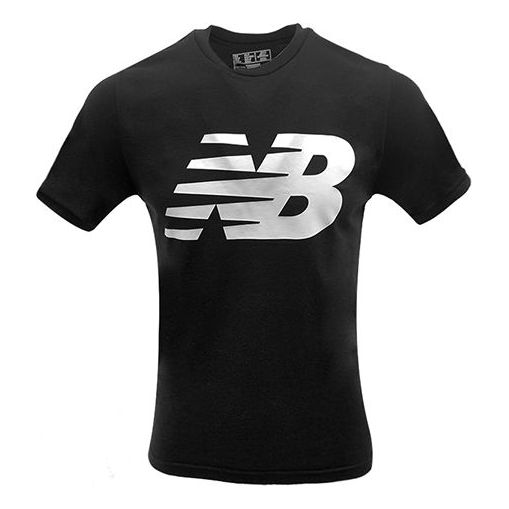 Тениска New Balance Knit Breathable Athleisure Logo Graphic Short Sleeve T-Shirt Черно | MT91923-BK
