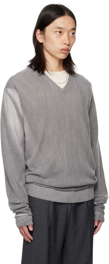 Пуловер OUR LEGACY Our Legacy Parallel V-Neck Sweater Сиво | M4253PGS, 1