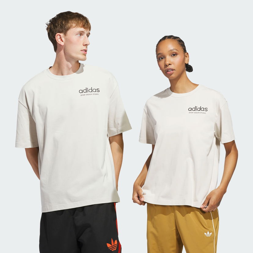 Тениска adidas Performance Sport Design Studio Graphic T-Shirt Бежово | JW8621