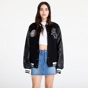 Яке New Era Chicago White Sox MLB Patch Varsity Jacket UNISEX Black/ Black Черно | 60564878, 1