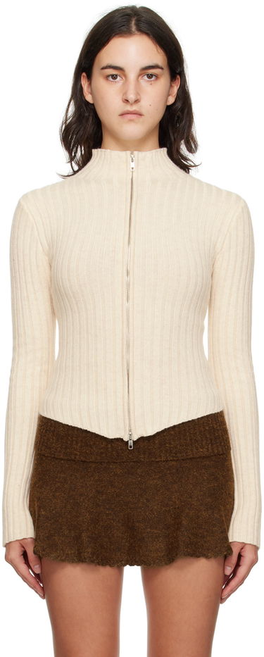 Пуловер GUIZIO Guizio Nell Zip Cardigan Бежово | F23631S020, 0