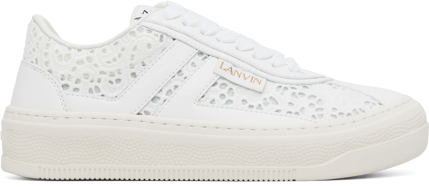 Кецове и обувки LANVIN Off-White Cash Sneakers Бяло | FU-SKLK09-DENT-E25, 0