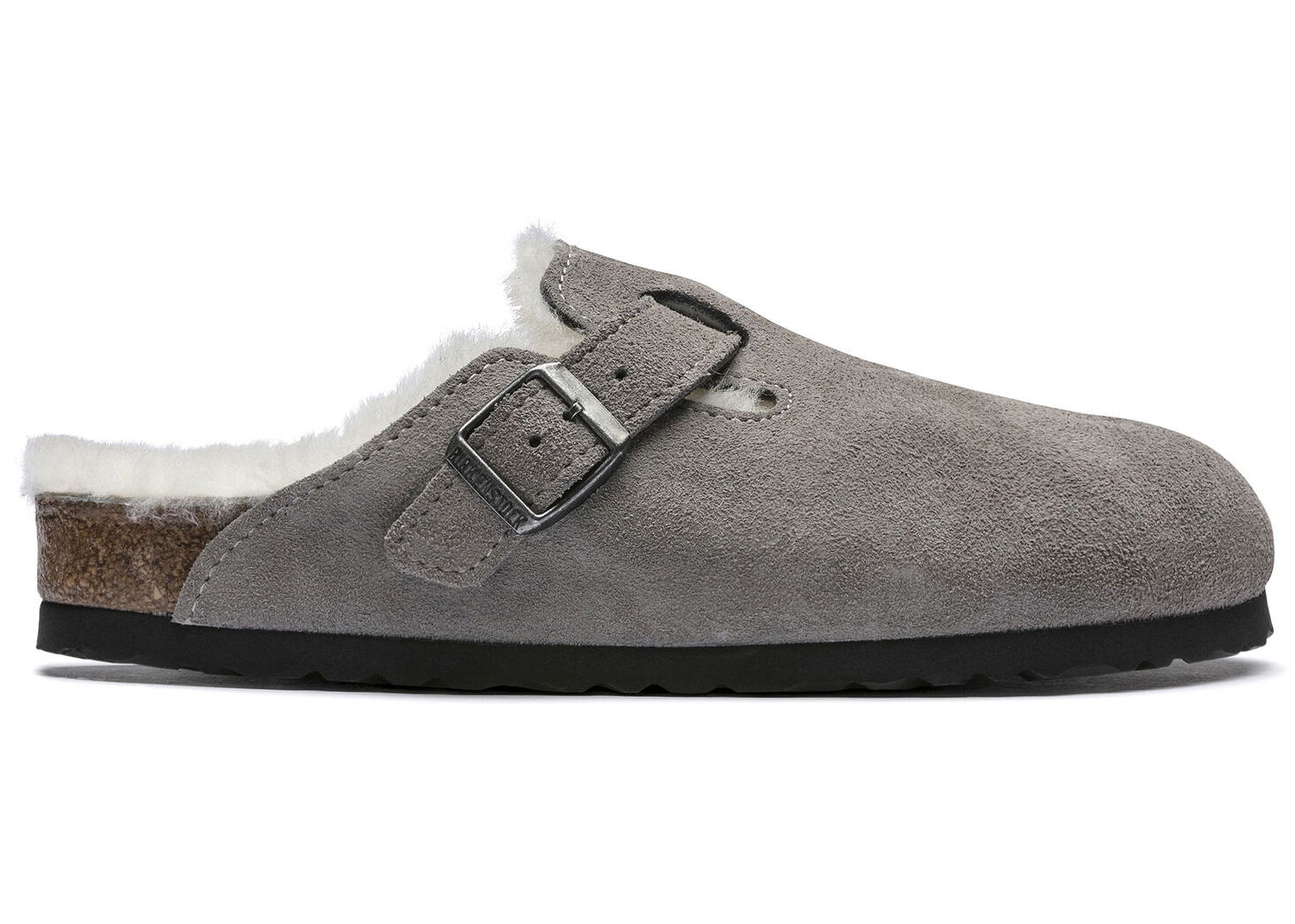 Кецове и обувки Birkenstock Boston Shearling Suede Сиво | 1017650/1017651, 0