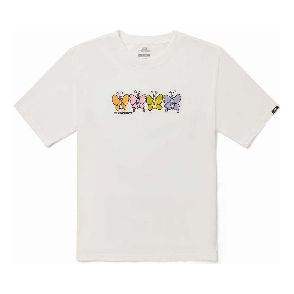 Тениска Vans Liang Butterflies Graphic T-Shirt Бяло | VN0A7SDT3KS, 0