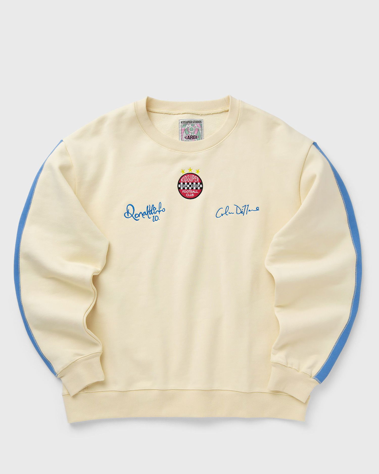 Суитчър KidSuper KidSuper Studios X Ronaldinho Crewneck Sweatshirt L Бежово | AW24-FLCTP-01, 0