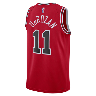 Фланелка Nike Dri-FIT NBA DeRozan Demar Chicago Bulls Icon Edition 2022/23 Swingman Jersey Червено | DN2000-658, 3