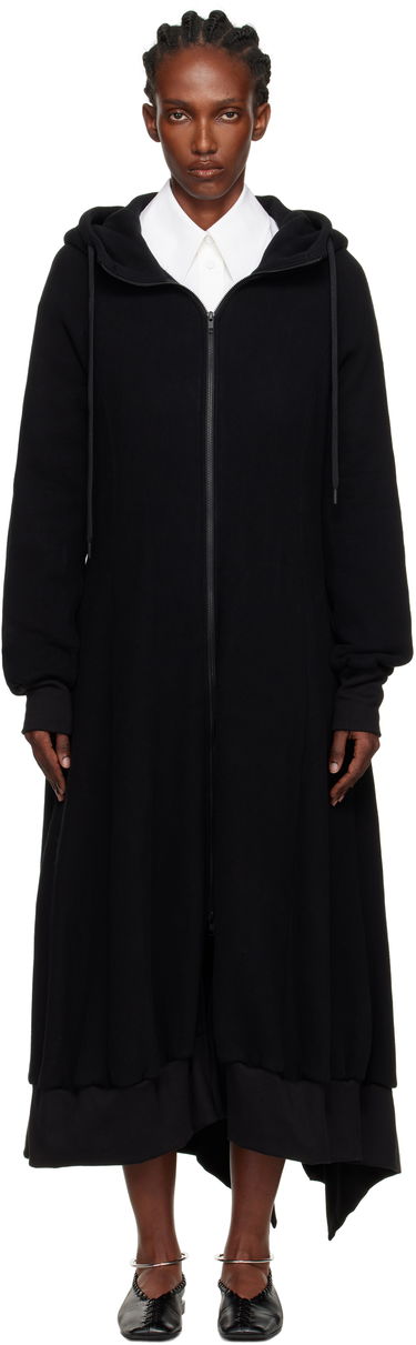 Pокля Yohji Yamamoto YOHJI YAMAMOTO Hooded Track Maxi Dress Черно | FM-D51-002, 0