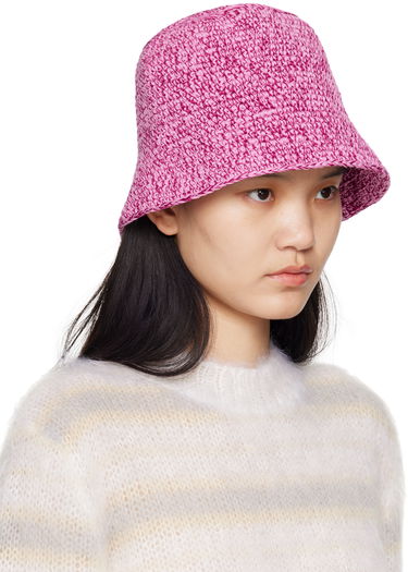 Шапка BY FAR Robbie Woven Bucket Hat Розово | 23SSROBLPPCOTME, 1