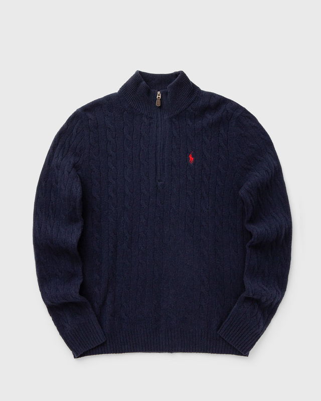 Cable-Knit Quarter-Zip Pullover