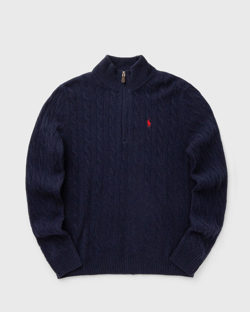 Пуловер Polo by Ralph Lauren Cable-Knit Quarter-Zip Pullover Тъмно синьо | 710876766002