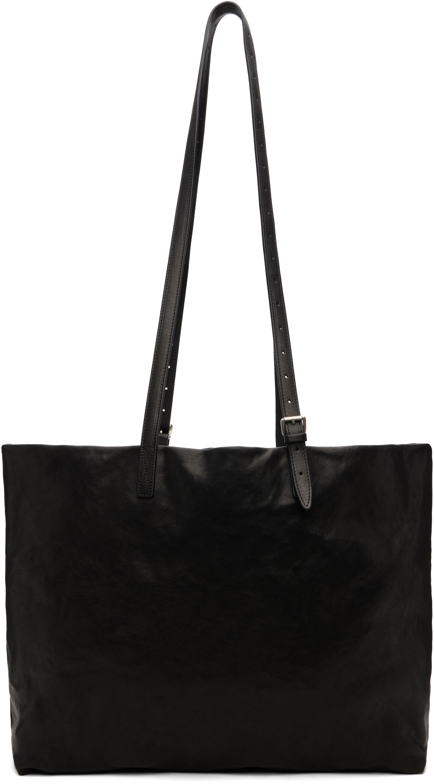 Голяма пазарска чанта Ann Demeulemeester Ann Demeulemeester Bes Leather Tote Черно | B0012968-LT137-099, 0