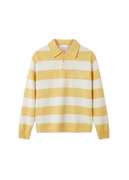 Frey Striped Long-sleeved Polo Sweater