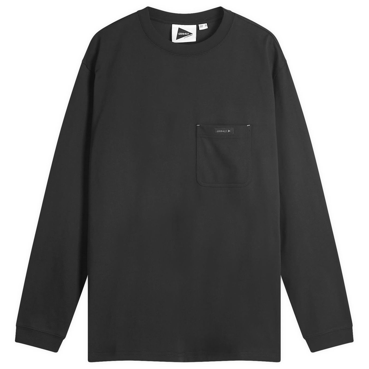 Тениска GRAMICCI And Wander Backprint x Long Sleeve T-Shirt Black Черно | GUT4-F3015-BLK, 0
